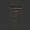 Tower defense sentry tower tower air defense watchtower observatory observatory observatory tower loft 3d model