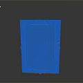 Ornate Photo Frame With Black Border Golden Decorative Accents And Blue Mirror Surface