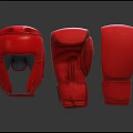 High Quality Red Boxing Helmet And Gloves Ideal For Sports Training Equipment