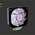 Efficient CPU Cooler With Aluminum Heatsink And 120mm Cooling Fan for PC Thermal Management