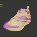 White Sports Sneaker With Mesh Upper Silver Side Accents And Modern Design For Daily Wear
