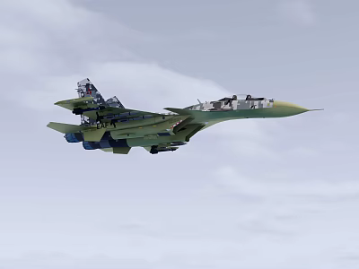 Su-37 fighter SU37 3d model