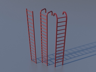 Ladder life supplies tools 3d model