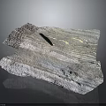 Natural Wood Stone Material With Gray Tone Textures And Irregular Natural Shape Design