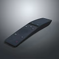 Modern Electronic Remote Control With Sleek Black Design And Function Buttons 3d model