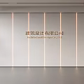 Modern Front Desk Background Wall Simple Background Wall Front Desk Reception Area Background Wall Company Front Desk Background Wall 3d model