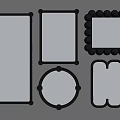 Retro Changing Mirror Dressing Mirror 3d model