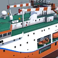 Severny Polyus Ice Resistant Self Propelled Arctic Research Platform Vessel