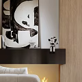 Modern Duplex Living Room Interior Design With Staircase Chandelier Sofa and Curtains
