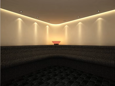 Modern steam room sauna room 3d model Modern steam room sauna room 3d model