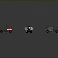 Different Colored Heavy Duty Trucks With Various Designs And Styles