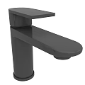 Modern Sleek Silver And Black Faucets With Contemporary Design And Metal Finish