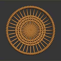 Practical Orange Woven Basket For Home Storage And Organizing Essentials