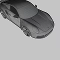 Silver Porsche Two Door Sports Car With Modern Sleek Body And Sporty Wheels
