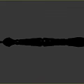 Traditional Curved Blade Weapon With Twisted Handle And Decorative End Design