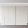 Modern White Wardrobe Design With Sleek Panel Doors And Minimalist Look