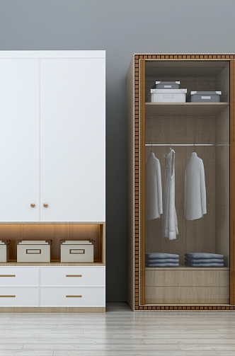 Modern wardrobe 3d model