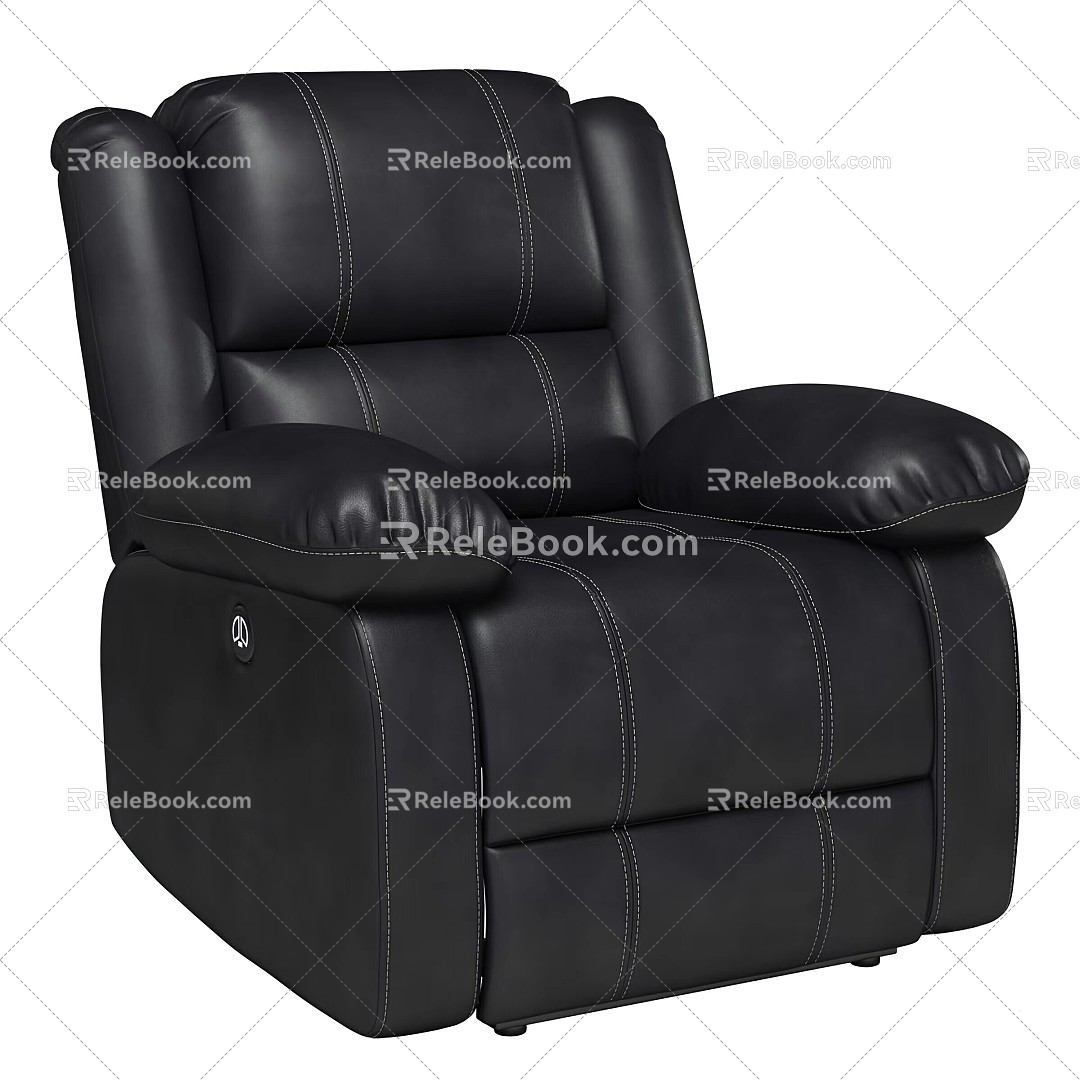 Single massage chair 3d model