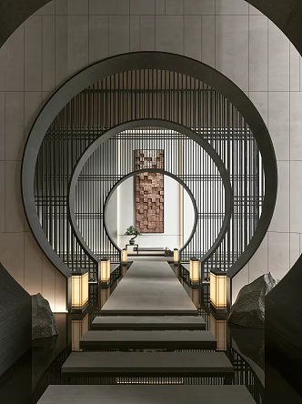 New Chinese Aisle Entrance 3d model
