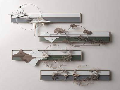 New Chinese Wall Decoration Wall Decoration Pendant 3d model