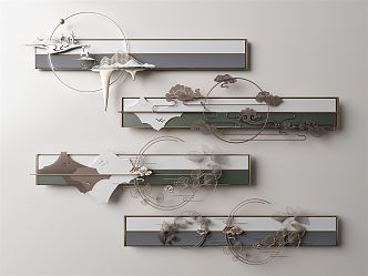 New Chinese Wall Decoration Wall Decoration Pendant 3d model