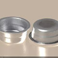 Silver Metal Wash Basin With Smooth Surface And Two Different Styles 3d model