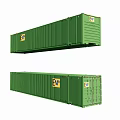 53-foot freight container EMP marine container ocean shipping container 3d model