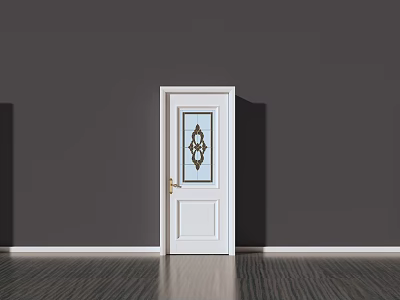 Modern swing door 3d model