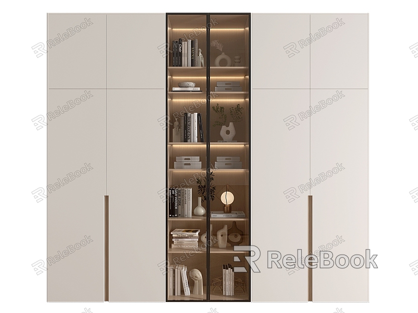 Modern Bookcase Wardrobe Bookcase model