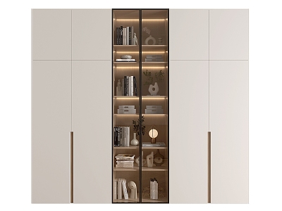 Modern Bookcase Wardrobe Bookcase model