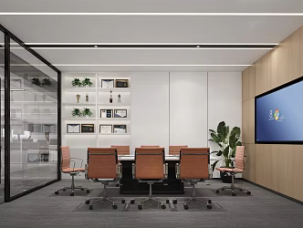 Modern Meeting Room Small Meeting Room 3d model