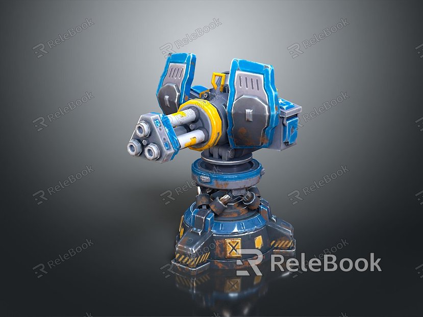 laser tower turret turntable sci-fi tower defense game tower defense sci-fi turret game turret game turret model