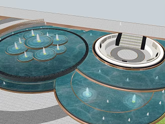 Demonstration area landscape 3d model