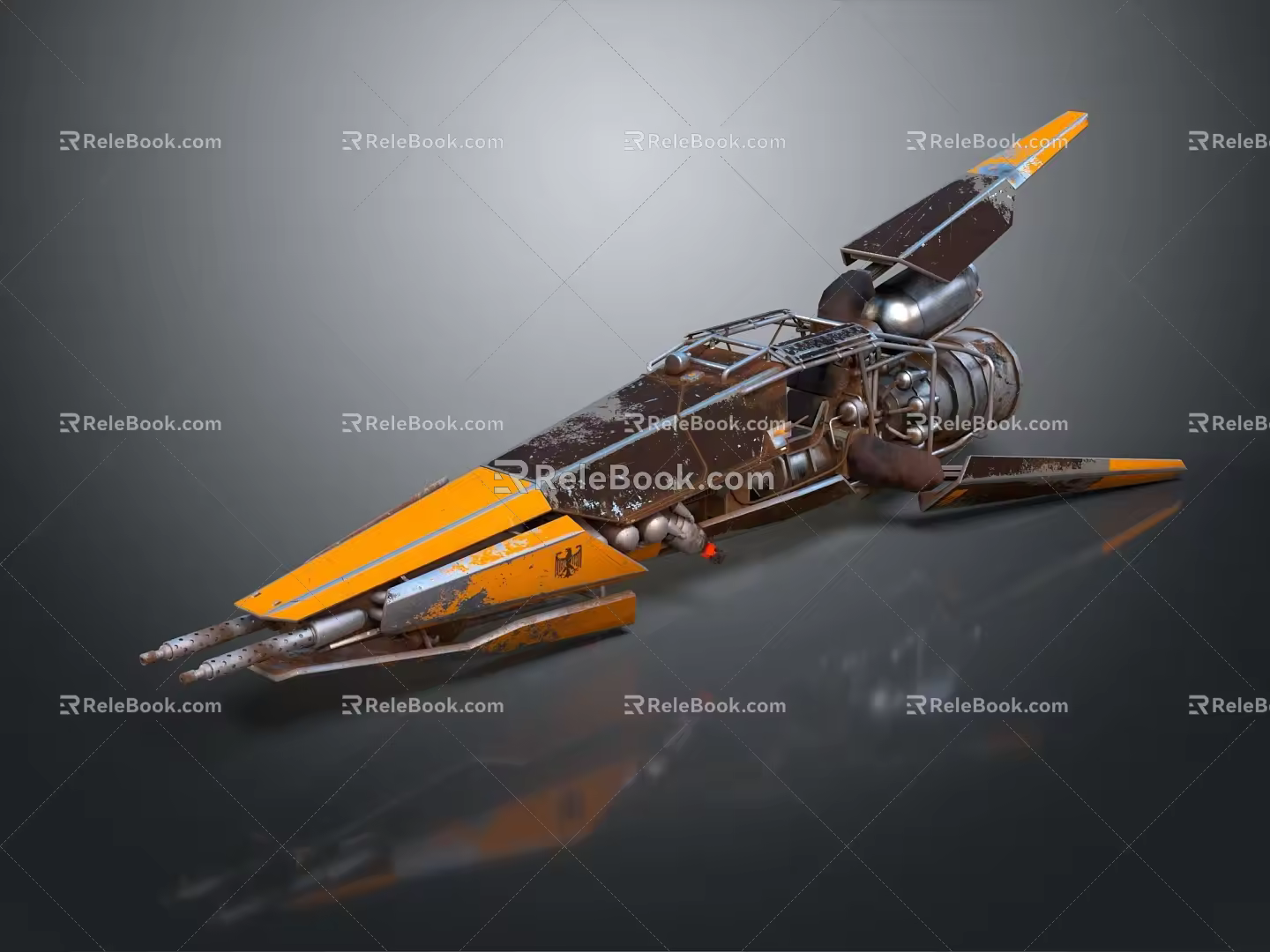 Modern space fighter sci-fighter sci-fighter 3d model