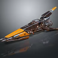 Modern space fighter sci-fighter sci-fighter 3d model