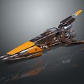 Modern space fighter fighter fighter sci-fi fighter sci-fi fighter 3d model