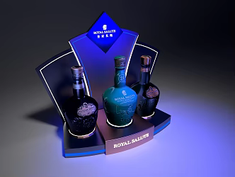 Royal Salute Heap Display 3d model