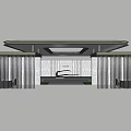 Modern Entrance Gate Design Featuring Grille Panels And Canopy Structure