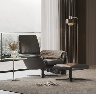 Leisure chair side several combination dream curtain picture carpet sound 3d model