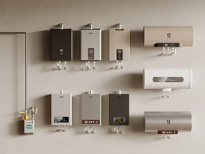 Various Styles And Colors Household Appliances Wall Mounted For Home Use 3d model