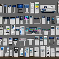 All-in-one machine ATM machine inquiry machine registration machine number arrangement machine calling machine touch and touch all-in-one machine guide screen ticket taking machine inquiry all-in-one machine 3d model