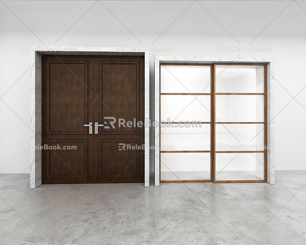 Door combination 3d model