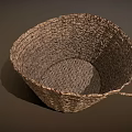 Practical Woven Basket For Household Storage With Natural Material And Handle