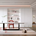 Modern study 3d model