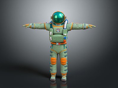 Modern Astronaut Spaceman Space Suit Space Suit 3d model