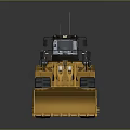 Yellow Heavy Duty Front Loader With Large Tires And Front Bucket For Industrial Use