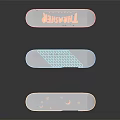 Stylish Colorful Skateboards With Three Different Graphic Designs And Colored Wheels
