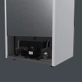 Premium Upright Refrigerator and Freezer With Glass Door and Black Door Design
