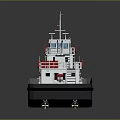 Military Patrol Boat Equipped With Deck Mounted Weapon Systems And Navigation Tools 3d model