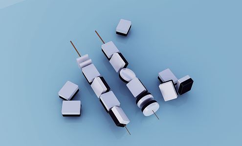 Modern Mahjong Spicy 3d model